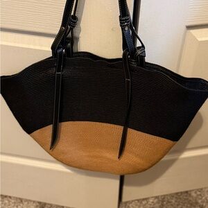 Zara Black and Tan Women's Bag